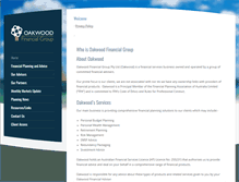 Tablet Screenshot of oakwoodfinancial.com.au